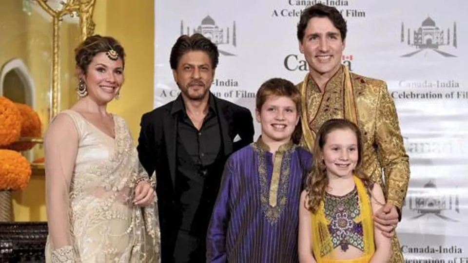 justin with sharuk khan